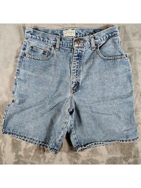 Arizona Jean Co. Y2K Juniors Size 11 Light Blue Denim Jean Shorts -8 inch inseam